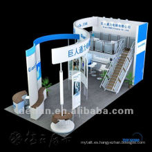 Stand de la Expo! Cabina de doble cubierta resistente, diseño de cabina de exposición y servicio de construcción